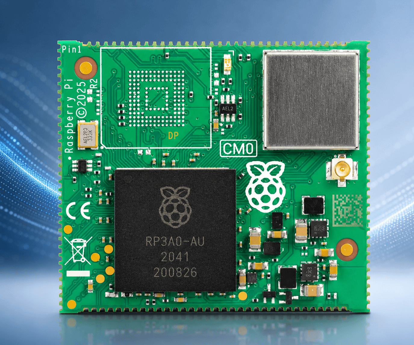 Raspberry Pi CM0 module on the FREE-WILi 2 board